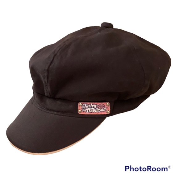 HARLEY DAVIDSON VINTAGE BASEBALL HAT CAP W FAMOUS LOGO PINK CRYSTALS ⭐️⭐️⭐️⭐️⭐️ - Picture 1 of 13